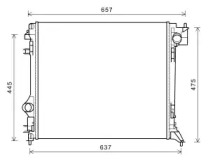AVA QUALITY COOLING dn2416 -  Радиатор, охлаждение двигателя
